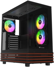 Arvutikorpus Thermaltake View 270 Plus WS ARGB, Tower, must/puidutekstuur, Tempered Glass x 2