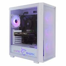 Arvutikorpus White Shark GCC-2401 Warhead-3, 4 ventilaatorit, 12 cm, valge