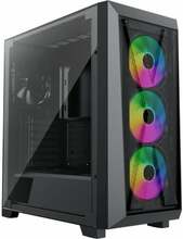 Arvutikorpus Xilence X912 Xilent X Gaming ARGB, läbipaistev/must