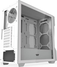 Arvutikorpus Darkflash DS900 Mesh, ilma ventilaatoriteta, valge
