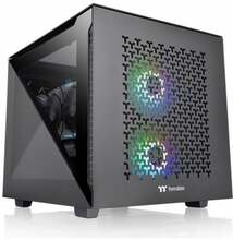 Arvutikorpus Thermaltake Divider 200 TG Air, Micro, must