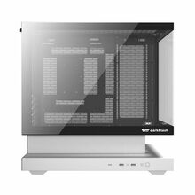 Arvutikorpus Darkflash F1, valge, 6 ARGB ventilaatoriga