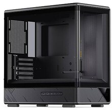 Arvutikorpus Jonsbo D200, Midi Tower, mATX, Tempered Glass, must