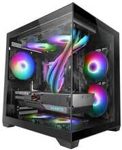 Arvutikorpus Mars Gaming MC-VIEW2, MicroATX, topelt karastatud klaas, must
