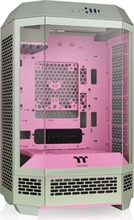 Arvutikorpus Thermaltake The Tower 300, Micro Tower, Matcha Plum (roheline-roosa), Tempered Glass
