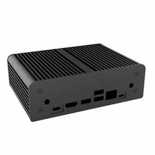 Arvutikorpus Akasa Machina N, A-NVD01-M1B, fanless, must, alumiinium