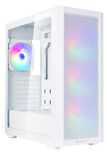 Arvutikorpus SilverStone SST-FA515XR-WG FARA, Midi-Tower, ARGB, karastatud klaas, valge