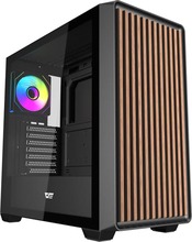 Arvutikorpus Darkflash DS900WD, ATX, must, 4 ventilaatoriga