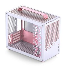 Arvutikorpus Jonsplus Z20, Micro-ATX, mini tower, valge/roosa