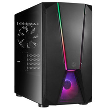 Arvutikorpus SilverStone Fara V1M Pro, Micro-ATX, ARGB, Tempered Glass, must