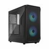 Arvutikorpus Fractal Design Focus 2, RGB, Midi Tower, must, Clear Tint