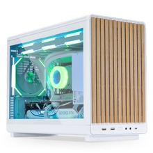 Arvutikorpus Lian Li DAN A3-mATX Wood Edition, Tempered Glass, valge