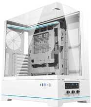 Arvutikorpus Darkflash DY450, ilma ventilaatoriteta, valge