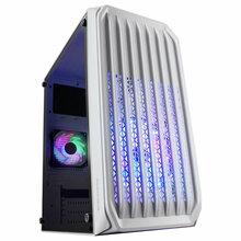 Arvutikorpus Mars Gaming MC-S2, mATX, läbipaistev/valge