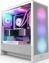 Arvutikorpus NZXT H5 Flow RGB 2024, midi tower, valge