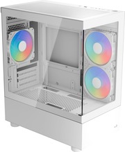 Arvutikorpus Aerocool Viewport Mini V2 ARGB, Tower, valge, Tempered Glass x 2