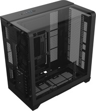 Arvutikorpus Thermaltake View 390 Air, Midi Tower, must, Tempered Glass