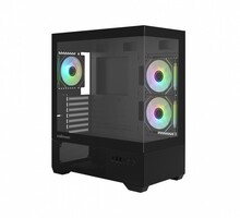 Arvutikorpus Zalman Chronix V2, Mid Tower, must, 3 ARGB ventilaatoriga