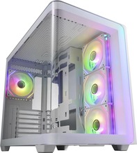 Arvutikorpus FSP M580-WA, Midi Tower, Tempered Glass x 2, valge