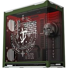 Arvutikorpus Havn HS420 DOOM The Dark Ages, Mid-Tower, E-ATX, Tempered Glass, roheline