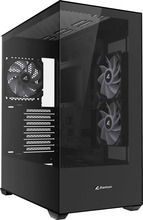 Arvutikorpus Sharkoon SK6 ARGB, Tower, ATX, must, Tempered Glass x 2
