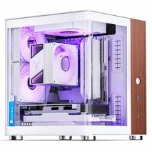 Arvutikorpus Jonsbo TK-0, Mini-Tower, Mini-ITX, Tempered Glass, valge