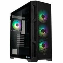 Arvutikorpus Raijintek Ponos Ultra Mesh, Midi Tower, must, läbipaistev