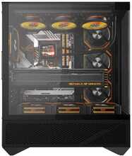 Arvutikorpus Darkflash DY460, must, 4 ARGB ventilaatoriga