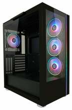 Arvutikorpus LC-Power Gaming 808B Skylla X, must, läbipaistev