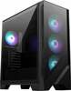 Arvutikorpus MSI MAG Forge 321R Airflow, Midi Tower, läbipaistev/must