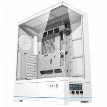 Arvutikorpus Darkflash DY451L, ilma ventilaatoriteta, valge