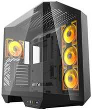 Arvutikorpus Darkflash DY470, 4 ventilaatorit, must