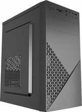 Arvutikorpus Gembird Fornax K170, mATX, must, 2x USB 2.0 + 1x USB 3.0 + 1x USB Type-C