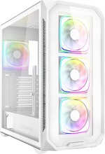 Arvutikorpus Sharkoon AK5G RGB, Midi Tower, valge, Tempered Glass x 2