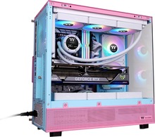 Arvutikorpus Thermaltake View 270 Plus TG ARGB, Midi Tower, roosa, Tempered Glass x 2