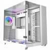 Arvutikorpus Darkflash TH285, 4 ventilaatorit, valge