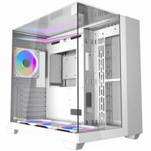 Arvutikorpus Darkflash TH285, 4 ventilaatorit, valge