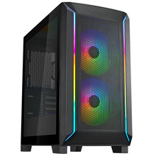 Arvutikorpus SilverStone Fara 312Z, Tower, Micro-ATX, Tempered Glass, must