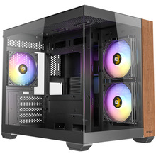 Arvutikorpus Antec CX600M Wood, Mini Tower, Micro-ATX, must