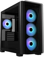 Arvutikorpus Asus A23 PLUS, Midi Tower, läbipaistev, must