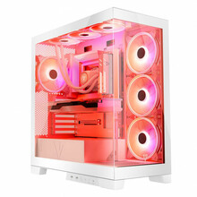 Arvutikorpus Modecom Volcano Space Apex ARGB, USB 3.0 X 2 CYPE-C, valge