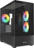 Arvutikorpus Sharkoon MK6 RGB, Midi Tower, must, Tempered Glass x 2