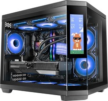 Arvutikorpus Tacens Mars MC-3TCORELCDM, Mini Tower, 7.2 IPS LCD, must