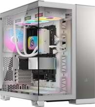 Arvutikorpus Corsair 6500X, Midi Tower, valge/hall, Tempered Glass