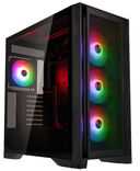 Arvutikorpus Gsi SmartAssembly ARGB Mesh, Mid Tower, E-ATX, must, 850W Gold toiteplokk