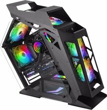 Arvutikorpus Mars Gaming MC61, M-ATX, Mini Tower, must, ARGB Chroma
