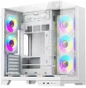 Arvutikorpus DarkFlash TH285 PLUS, valge, 8 ventilaatoriga