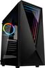 Arvutikorpus Kolink VOID RGB, Mid Tower, must, aknaga