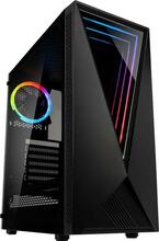 Arvutikorpus Kolink VOID RGB, Mid Tower, must, aknaga