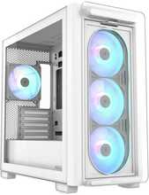 Arvutikorpus Asus A23 PLUS, Midi Tower, läbipaistev, valge